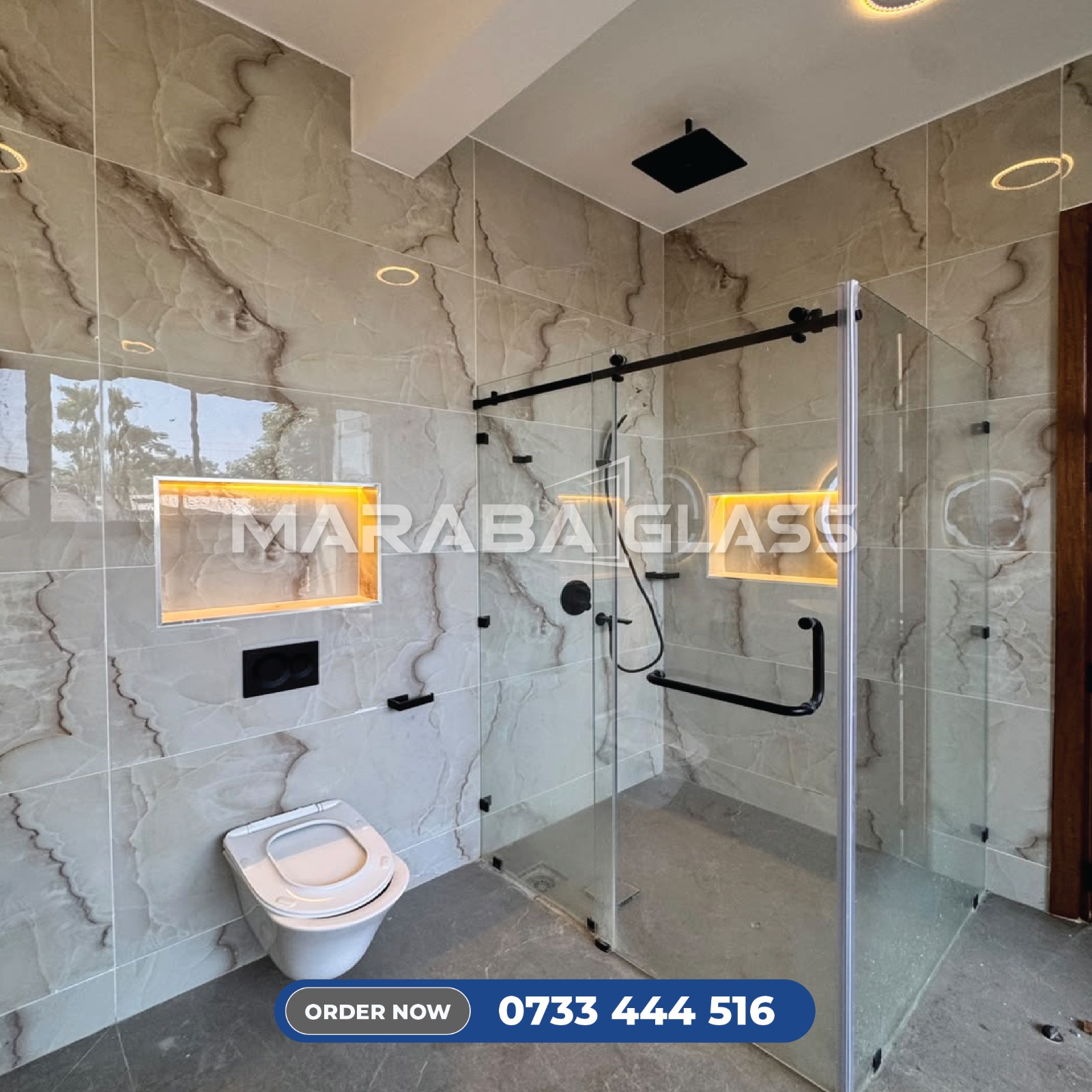 Glass Balustrades, Curtain Walling, Balcony Railing and Shower Cubicle Installations in Nairobi, Kenya shower cubicle installation
